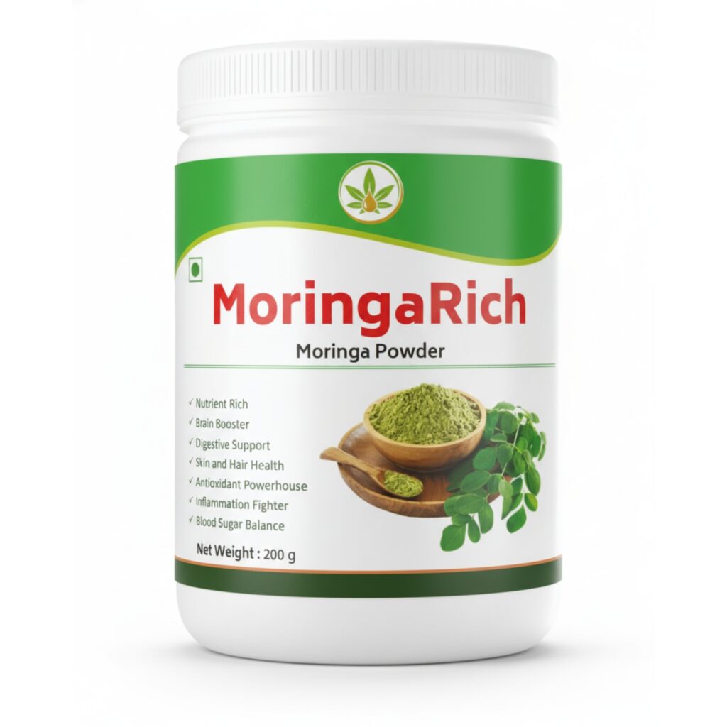 MORINGARICH Moringa Powder | Nature Perfect | 200 gm