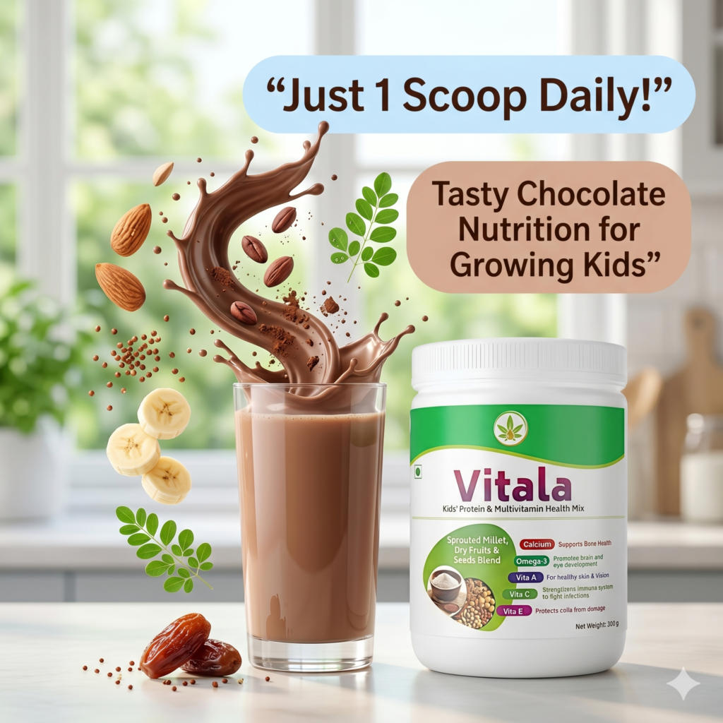 VITALA Kids’ Protein + Multivitamin Powder | Nature Perfect | 300 g