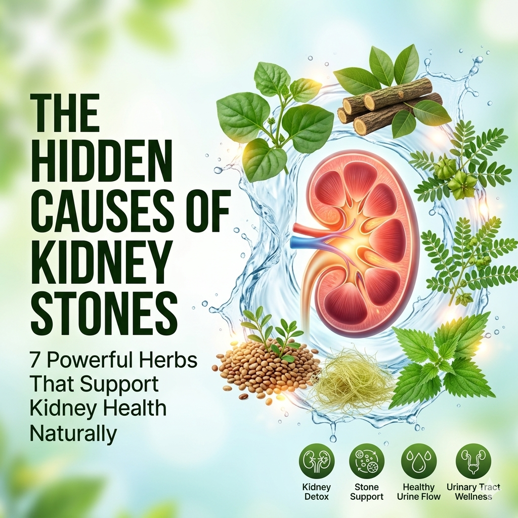 The Hidden Causes of Kidney Stones: 7 Powerful Herbs That Support Kidney Health Naturally