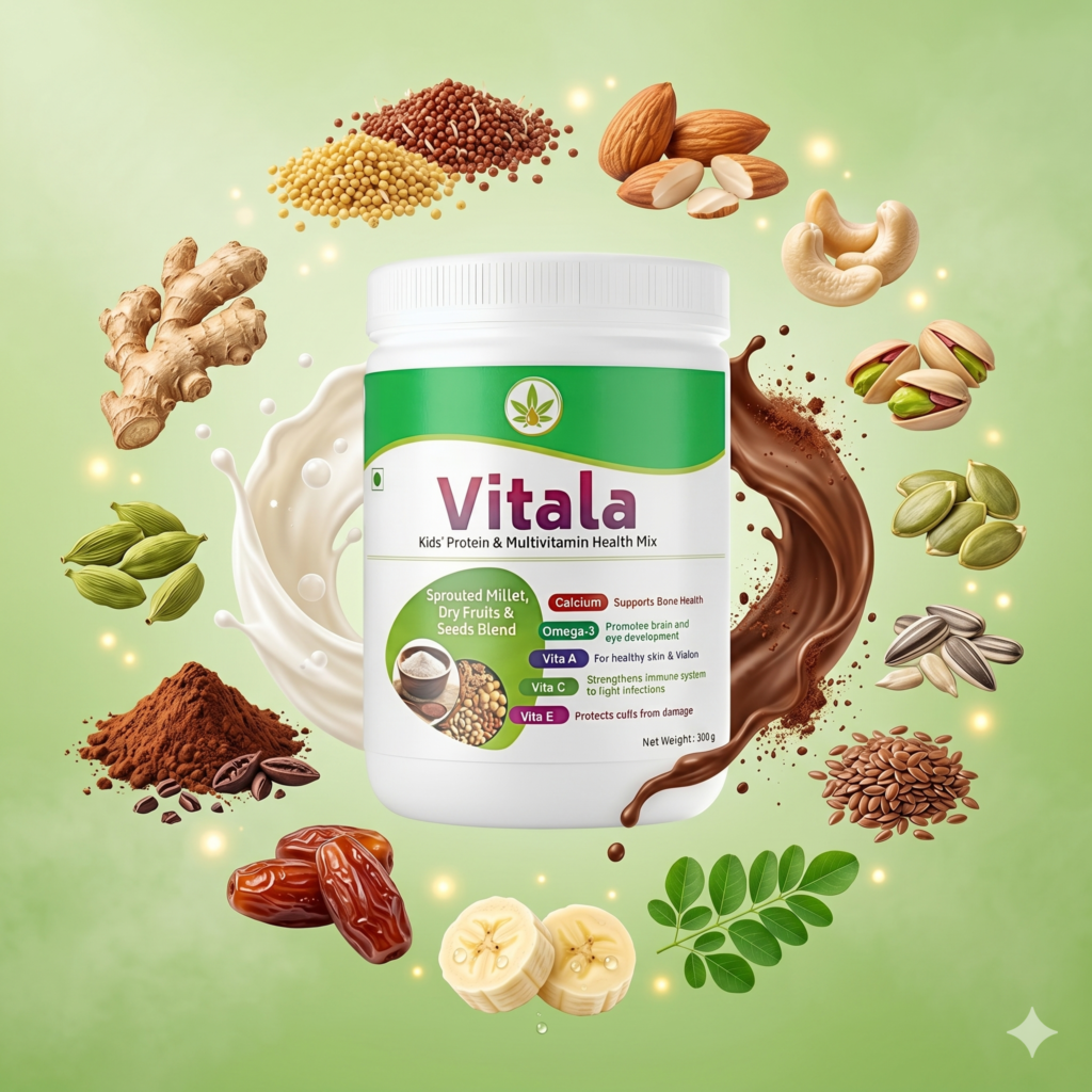 VITALA Kids’ Protein + Multivitamin Powder | Nature Perfect | 300 g
