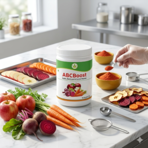 ABCBoost Apple Beetroot Carrot (ABC) Powder | Nature Perfect | 200 gm - Image 3