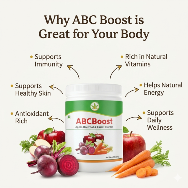 ABCBoost Apple Beetroot Carrot (ABC) Powder | Nature Perfect | 200 gm